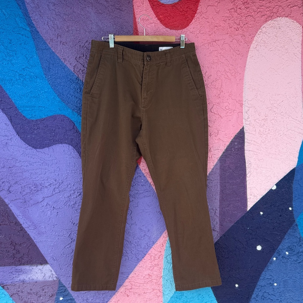 Volcom Men's Dark Brown Chinos